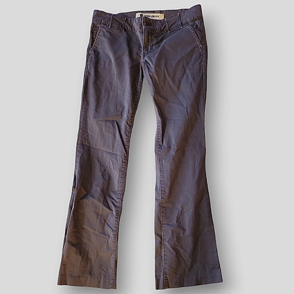 Gray Gap Ultra Low Rise Pants